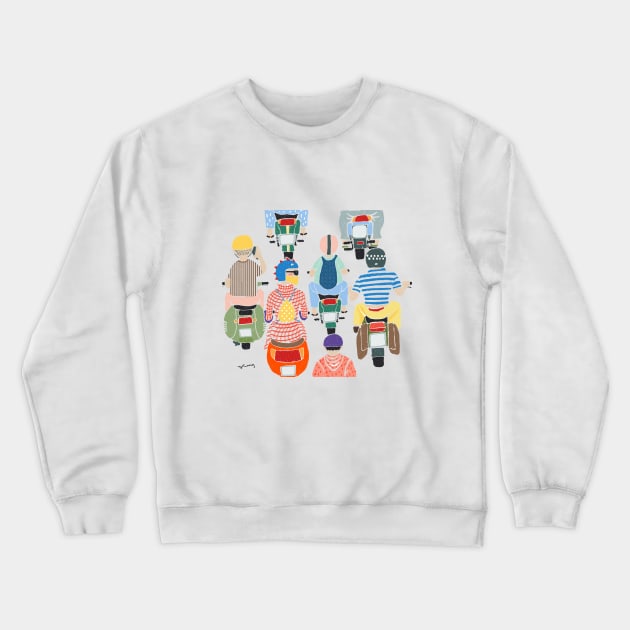 Urban bikers Crewneck Sweatshirt by notyetfamous